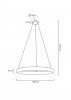 Kryształowa Złota Lampa Wisząca Glamour LIBERTY MSE010100174 MOOSEE